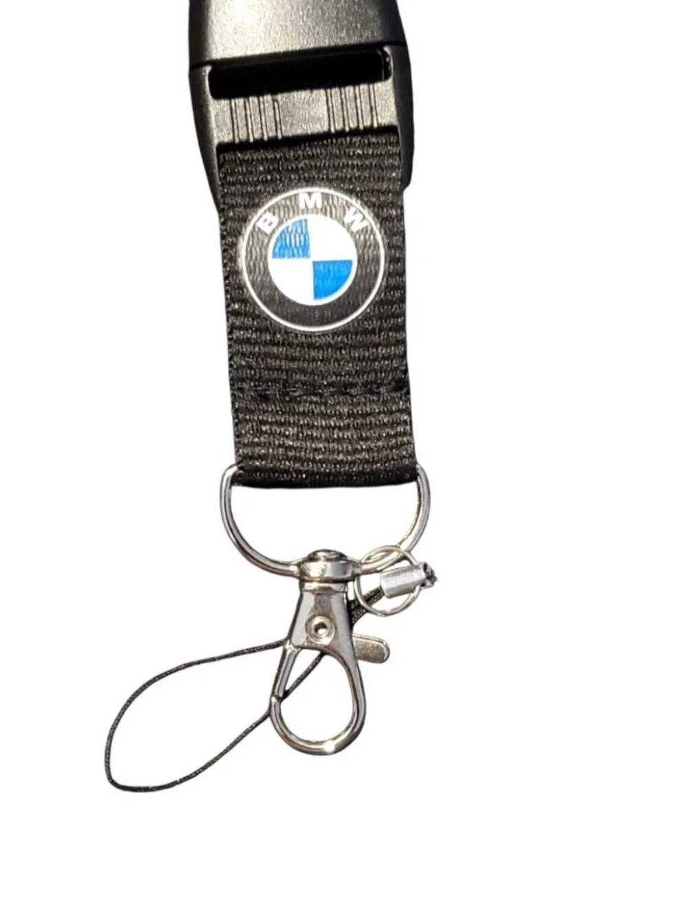 BMW Motorsport Neck Lanyard Keychain Black Logo Detachable 20